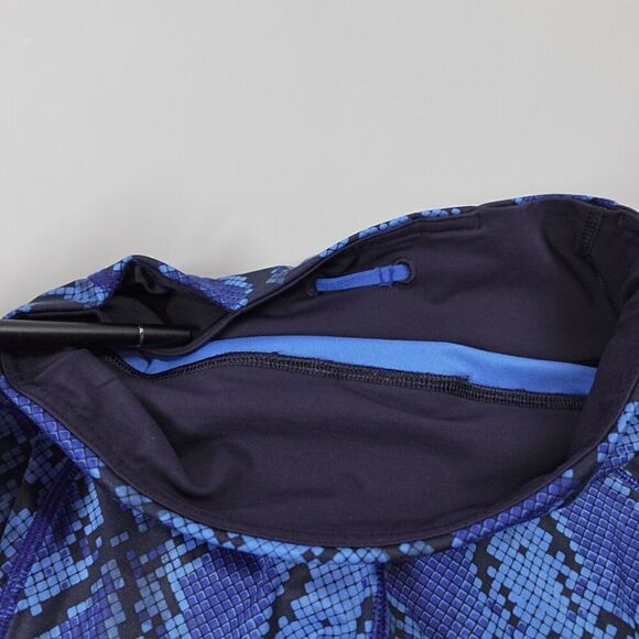 Lululemon Speed Tight IV Womens 2 Blue Mini Ziggy Snake Full-On Athleisure - Picture 12 of 16